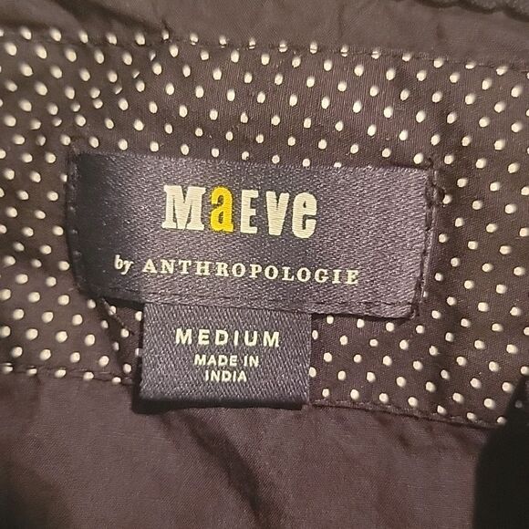 NWOT Anthropologie Black Sleeveless Vest Sz Med - Picture 7 of 9